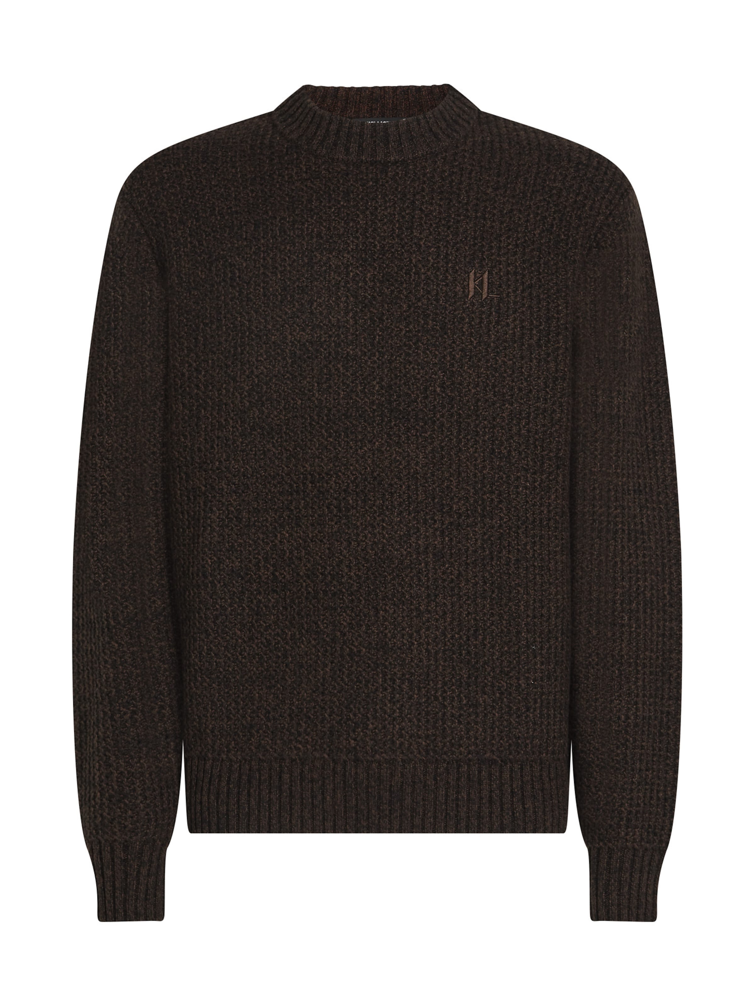 Karl Lagerfeld Πουλόβερ σε καφέ: μπροστά