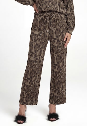 faina - Loosefit Pantalón en marrón: frente