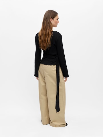 OBJECT Gebreid vest in Zwart