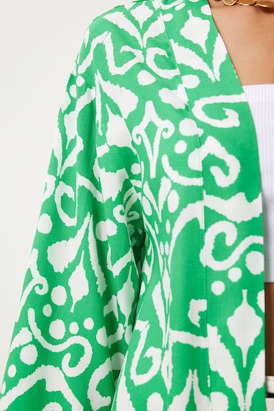 Kimono Happiness İstanbul di colore écru / verde, Visualizzazione prodotti