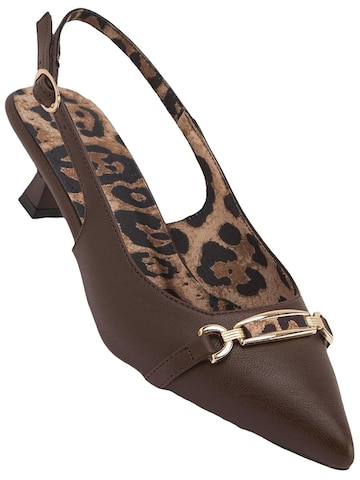 Limoya Slingback Pumps 'Damen-Absätze' in Brown: front