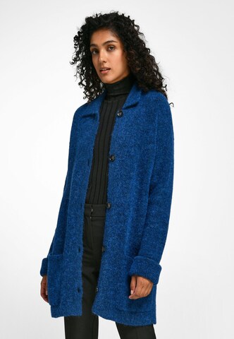 Peter Hahn Knit Cardigan in Blue: front