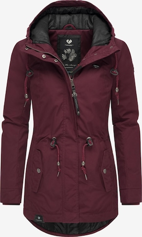 Parka invernale 'Monadis' di Ragwear in rosso: frontale