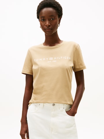 Tricou de la TOMMY HILFIGER pe bej: față