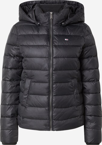 Tommy Jeans Winterjas in Zwart: voorkant