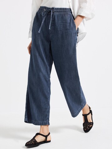 Wide leg Pantaloni di STREET ONE in blu: frontale