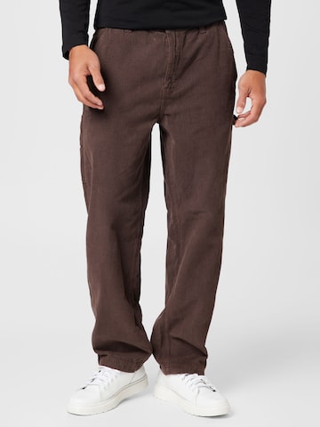 Loosefit Pantalon Cotton On en marron : devant