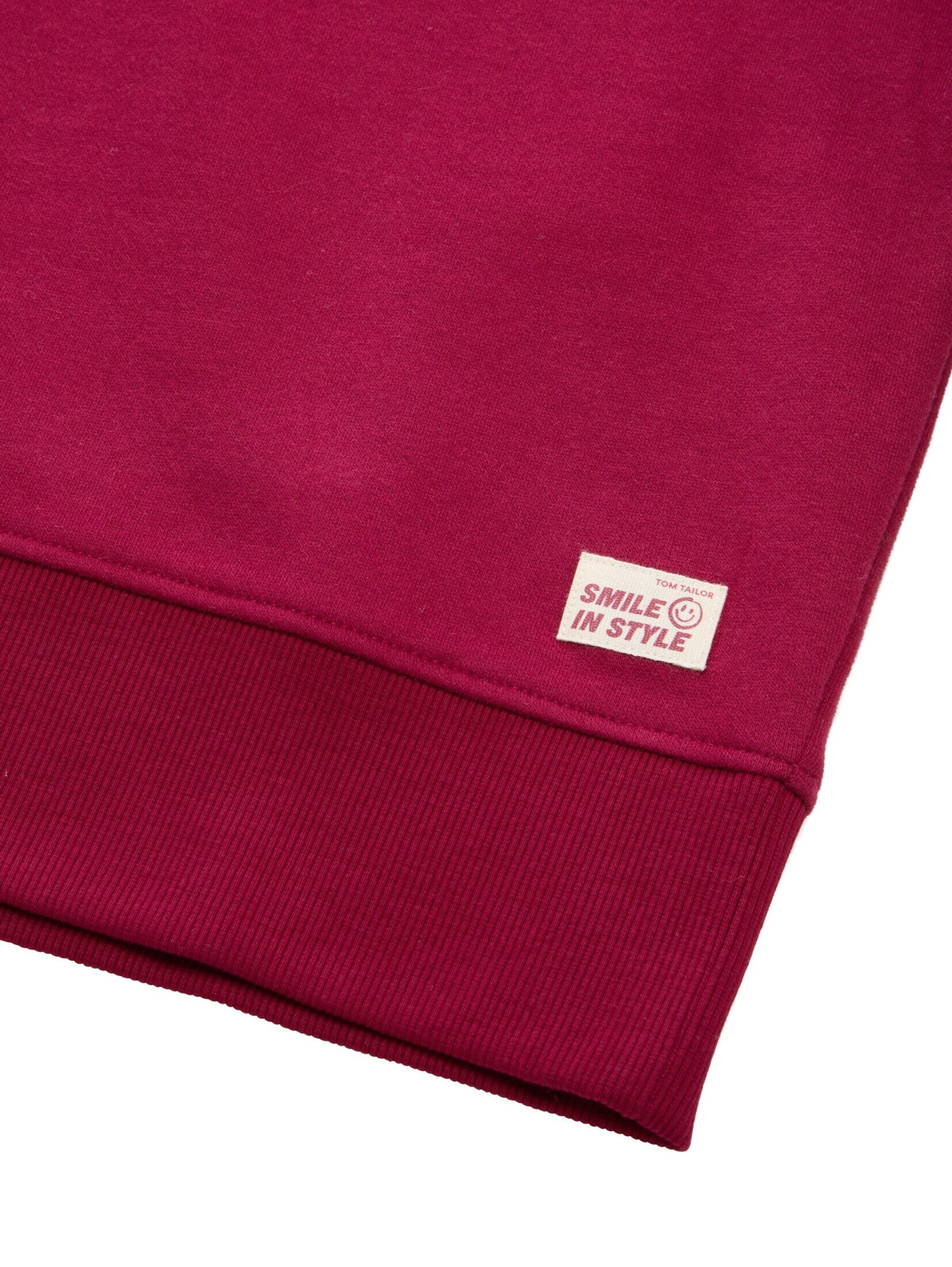 TOM TAILOR Sweatshirt in Red