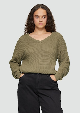 Pull-over QS en vert : devant