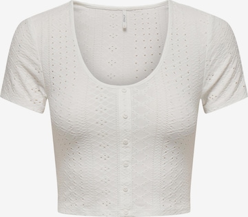 ONLY - Camiseta 'Sandra' en blanco: frente