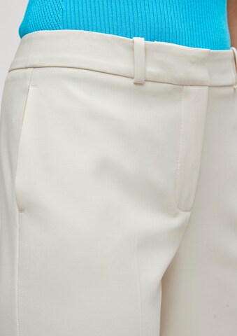 Wide Leg Pantalon à plis COMMA en beige