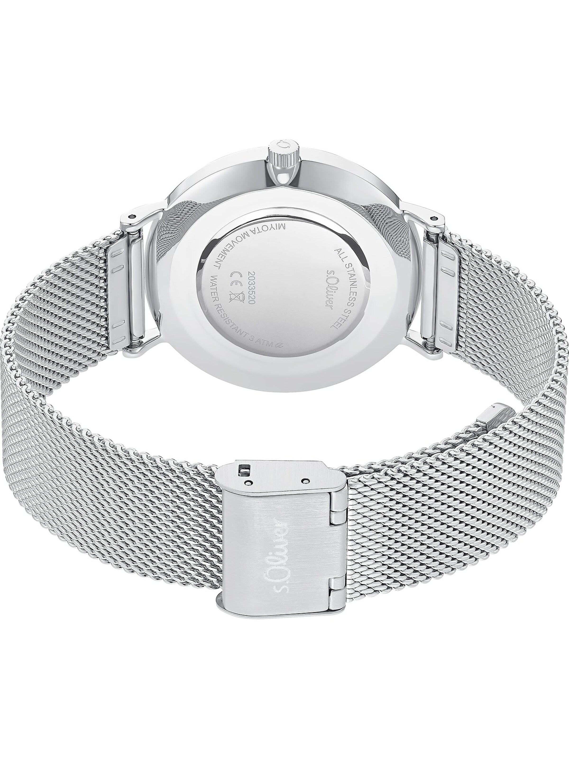 s.Oliver Analoguhr in Silber