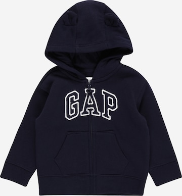 GAP Zip-Up Hoodie in Blue: front