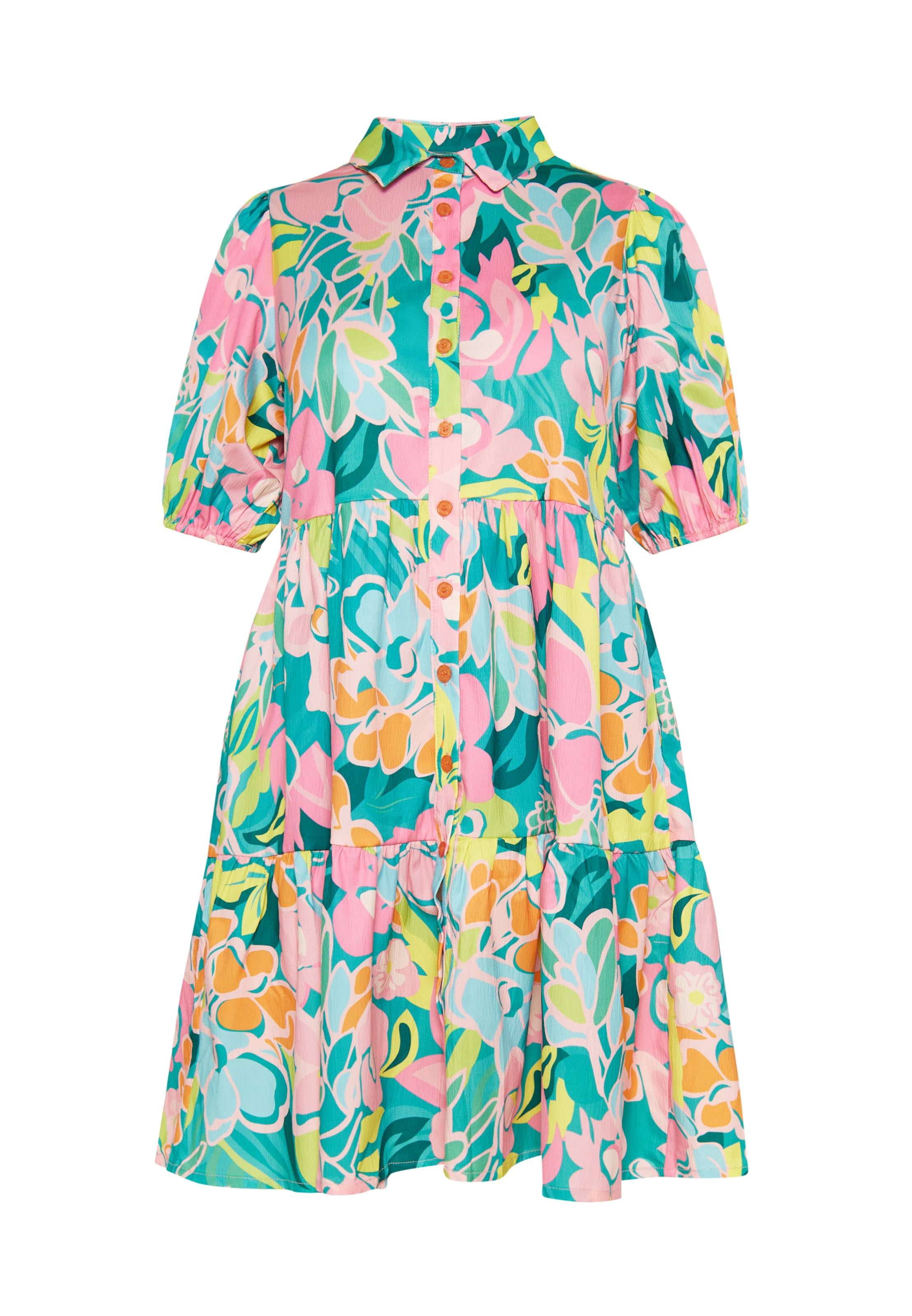 FELIPA Blusekjole 'Fashion Look' i lyseblå / jade / orange / lyserød, Produktvisning