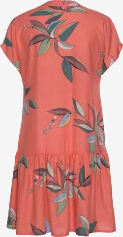 s.Oliver - Vestido camisero en naranja