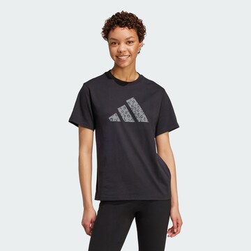 T-shirt fonctionnel ADIDAS SPORTSWEAR en noir : devant