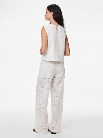 Wide Leg Pantalon 'PCTyla' PIECES en beige