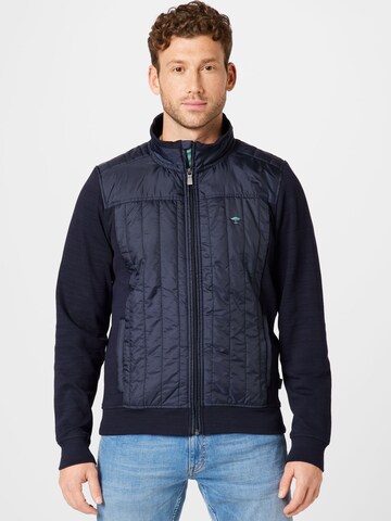 FYNCH-HATTON Sweatvest in Blauw: voorkant