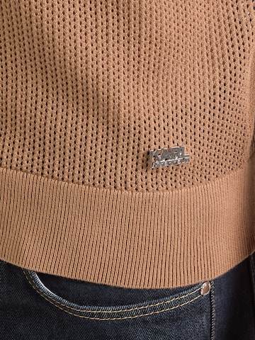 Karl Lagerfeld Pulover | rjava barva