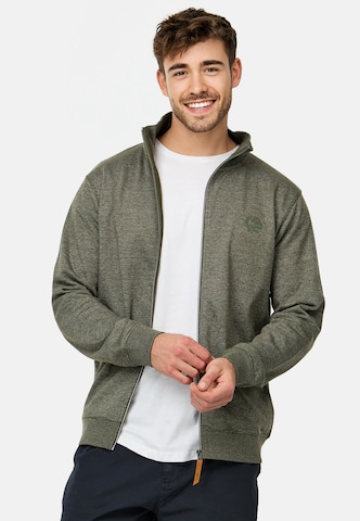 INDICODE JEANS Sweat jacket ' Yanic ' in Green