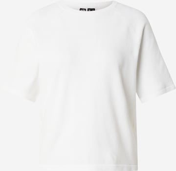 Pull-over 'PCBREE' PIECES en blanc : devant