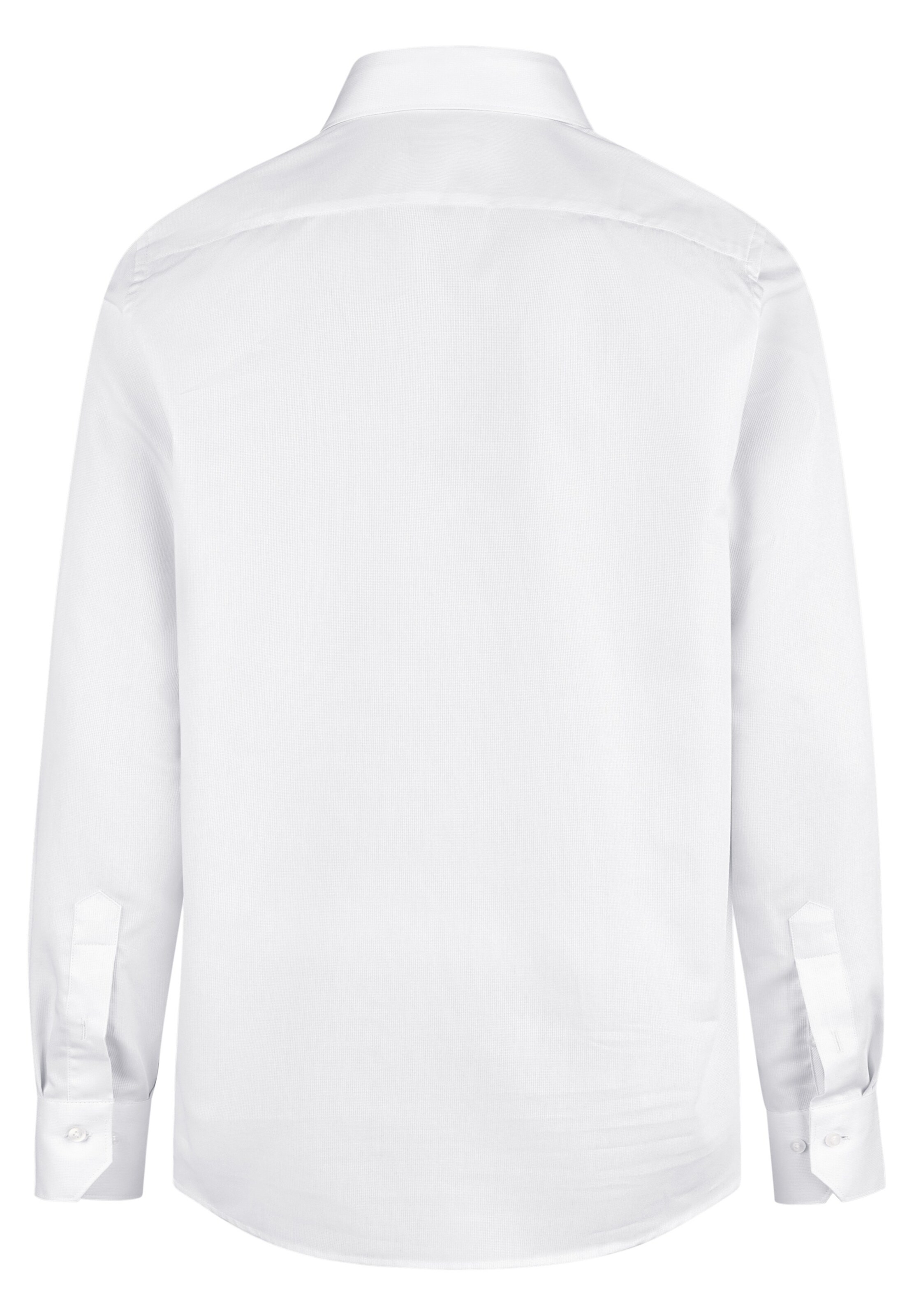 HECHTER PARIS Regular Fit Langarmhemd in Weiß