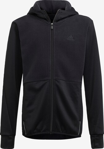 ADIDAS PERFORMANCE Funktionsfleecejacke in Schwarz: predná strana