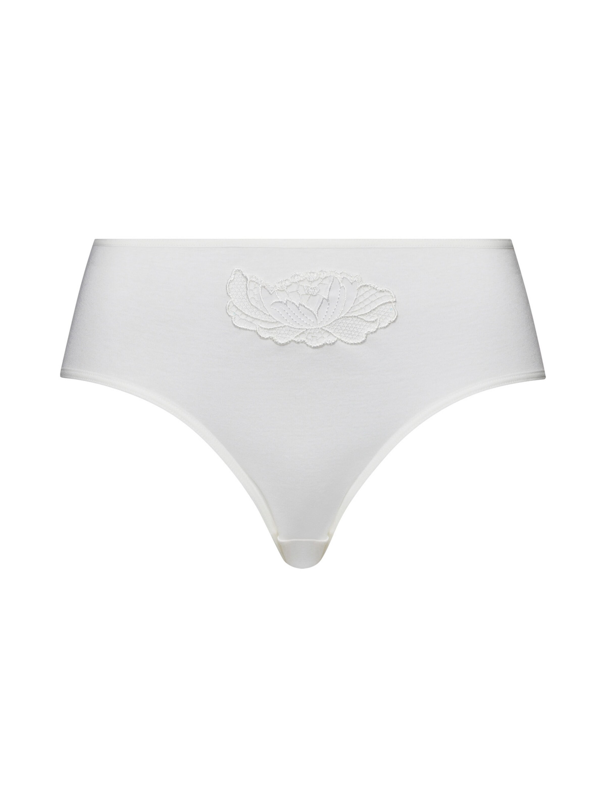 Hanro Maxislip ' Anne ' in Weiß: Vorderseite