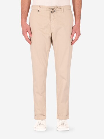 Distretto12 Regular Hose 'Sidney' in Beige: Vorderseite