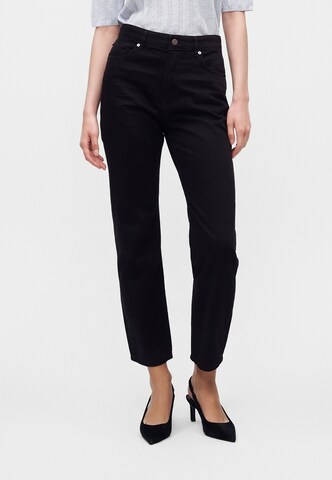 Coupe slim Jean 'C_ADA 4.0' BOSS en noir : devant