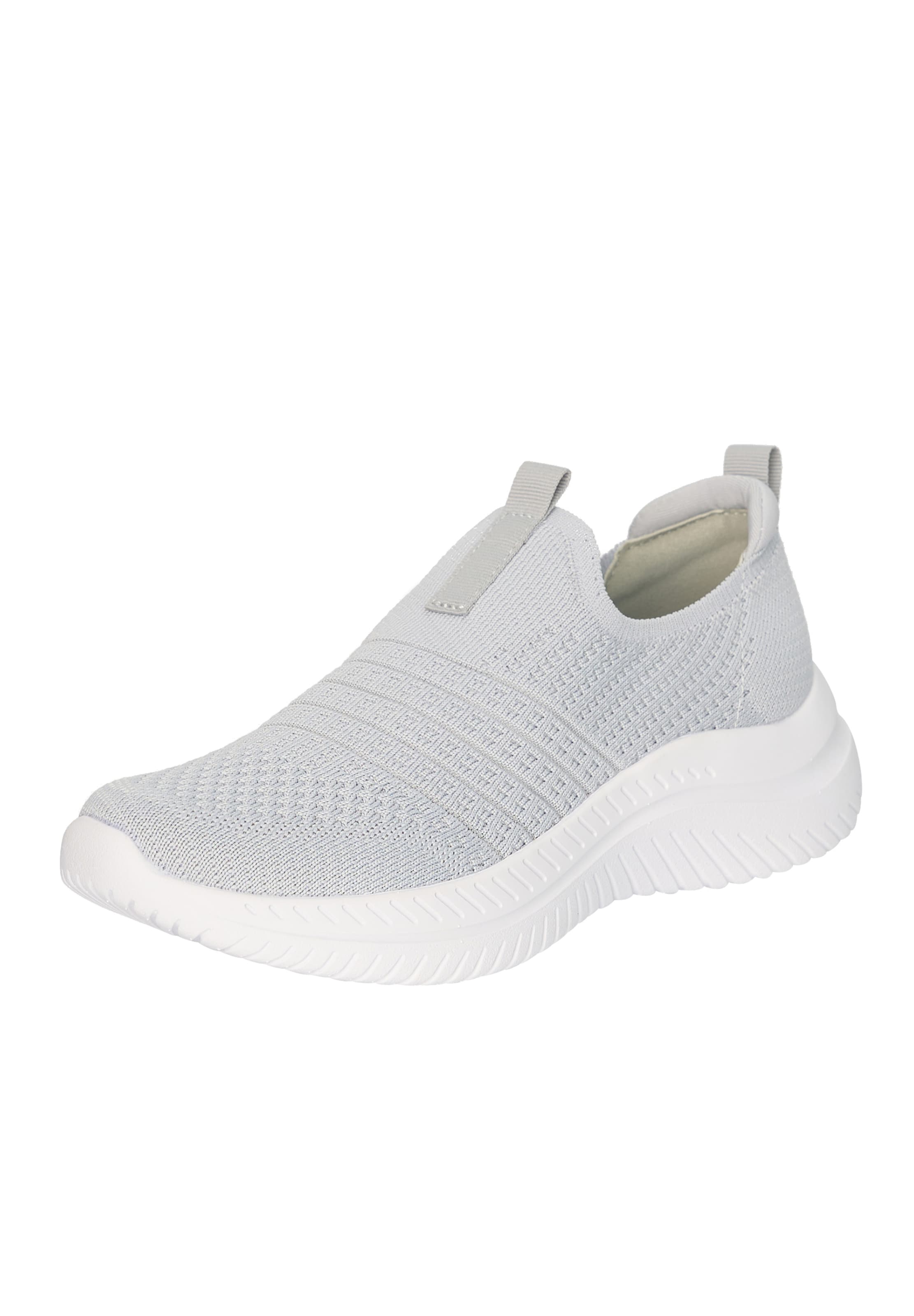 Scarpa slip-on di Elara in grigio: frontale