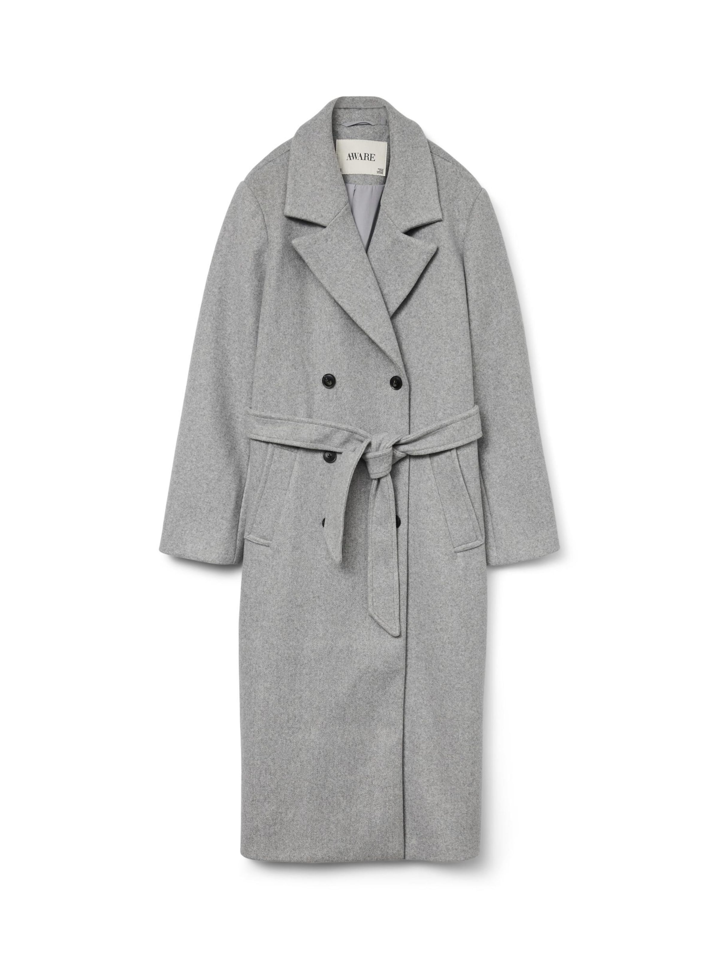 VERO MODA Wintermantel 'NORR' in Grijs: voorkant