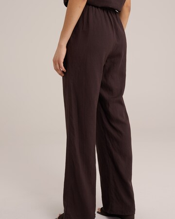 Wide Leg Pantalon WE Fashion en marron