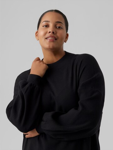 Vero Moda Curve Πλεκτό φόρεμα 'VMCNANCY' σε μαύρο