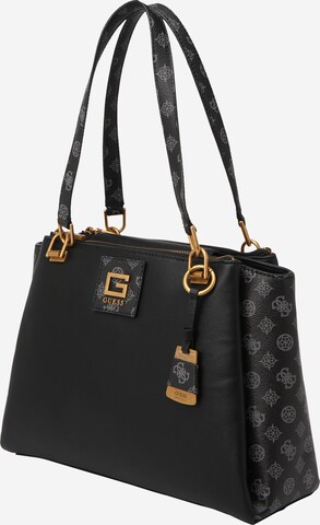 GUESS Schultertasche 'Alva' in Schwarz