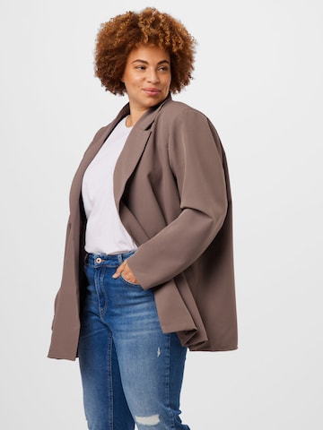 Public Desire Curve Blazer in Grey: front