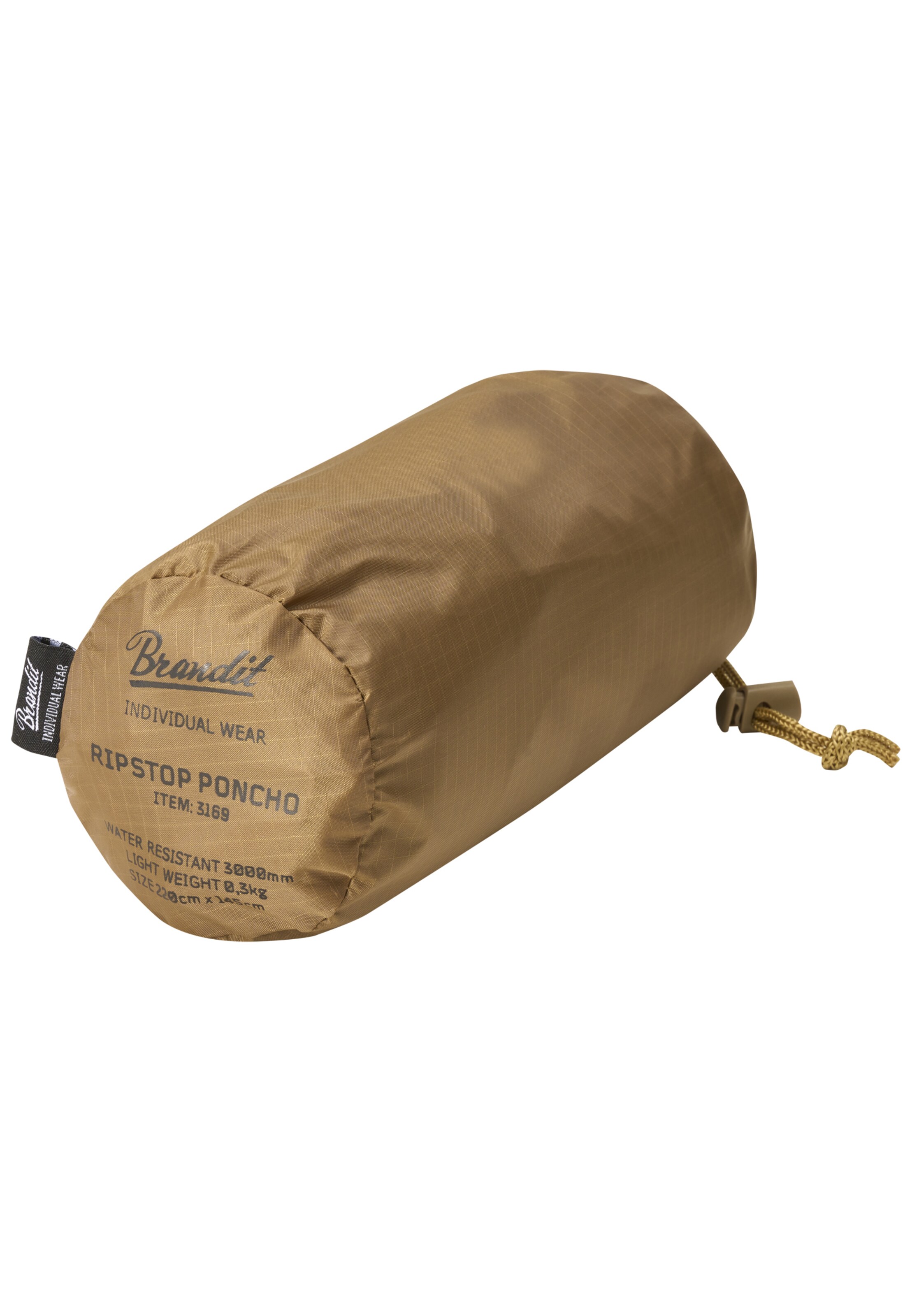 Brandit Poncho  'Ripstop' in Braun