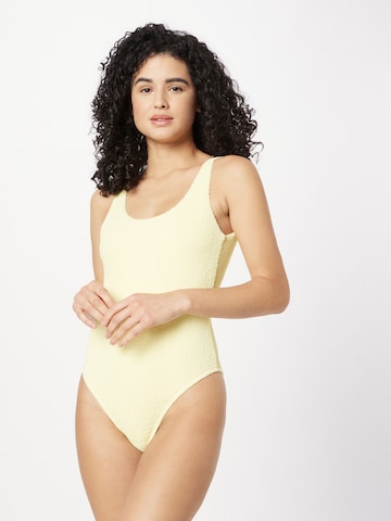 aim'n - Soutien de tecido Fato de banho desportivo 'LEMONADE RIVIERA' em amarelo: frente