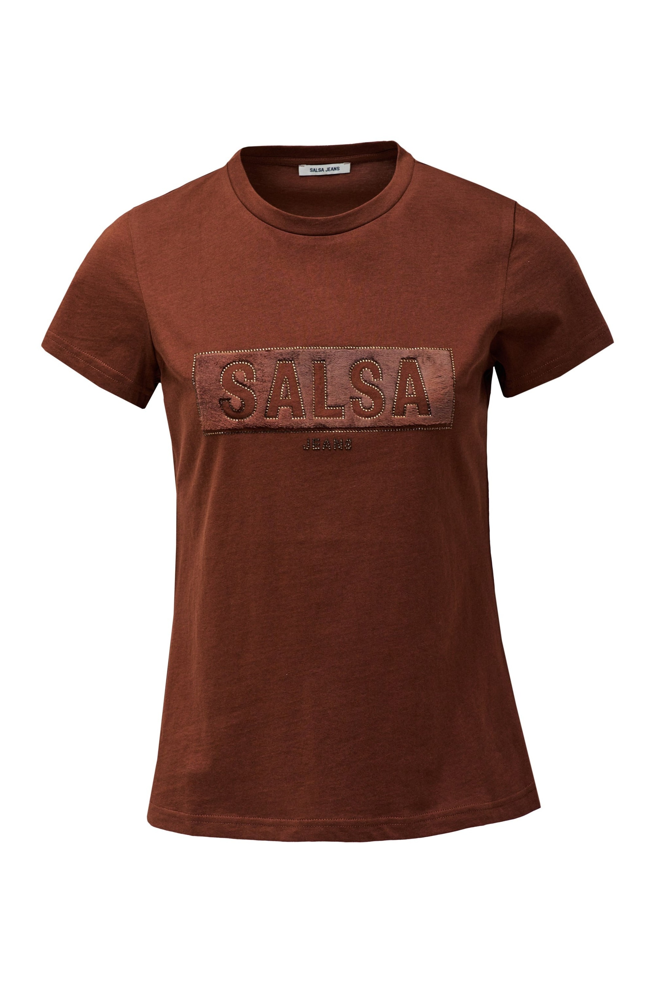 Salsa Jeans T-shirts T-Shirt in braun, Produktansicht