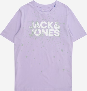 Jack & Jones Junior Shirt 'SPLASH' in Lila: voorkant