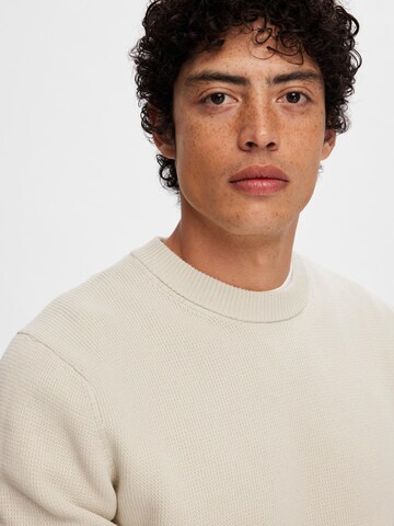 SELECTED HOMME Pullover 'Dane' in Beige