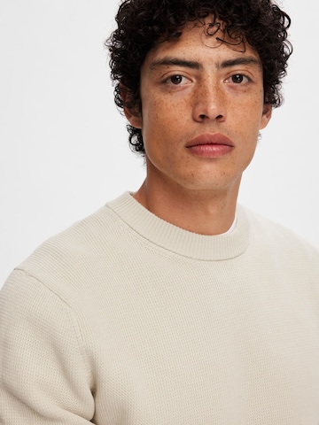 SELECTED HOMME Sweater 'Dane' in Beige