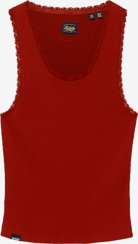 Superdry & Co Top in Rood: voorkant