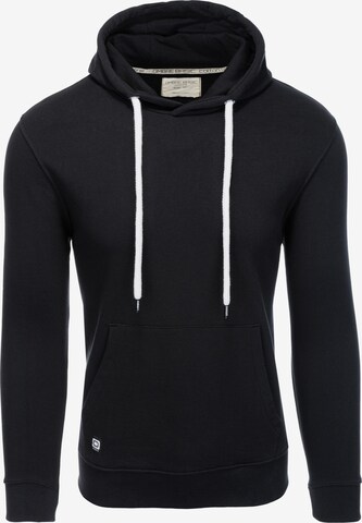 Ombre Sweatshirt 'B1147' in Zwart: voorkant