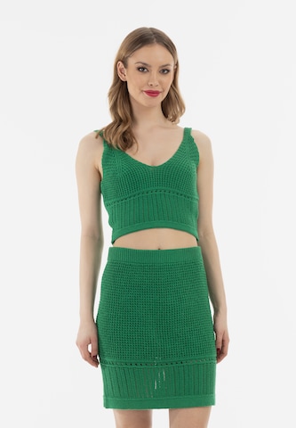 faina Top in Groen: voorkant