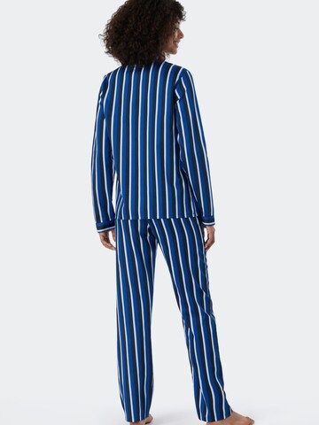 SCHIESSER Pyjama 'Selected Premium Inspiration' in Blau