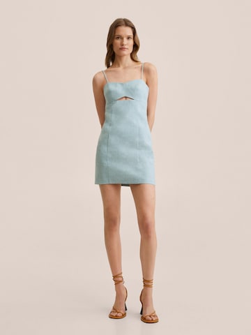 MANGO Summer Dress 'Ivonne' in Blue