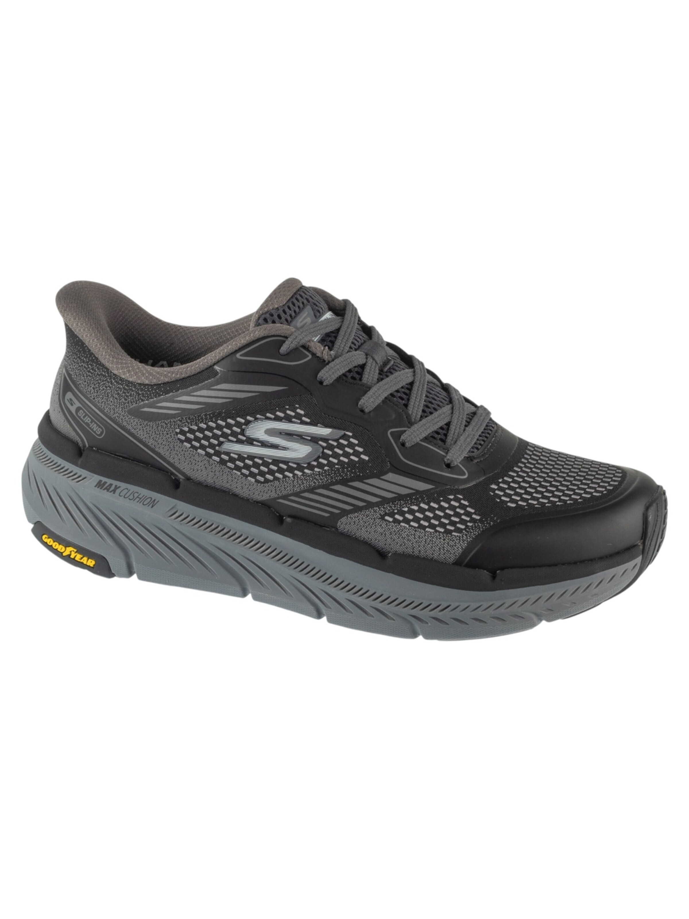 SKECHERS Loopschoen 'Skechers Slip-Ins: Max Cushioning Premier 2.0 - Leigh' in Grijs: voorkant
