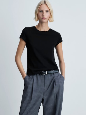 MANGO Shirt 'RITA' in Zwart: voorkant