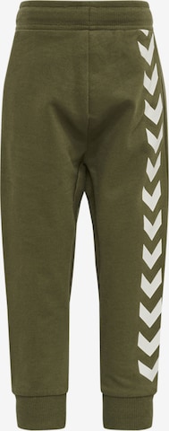 Effilé Pantalon Hummel en vert